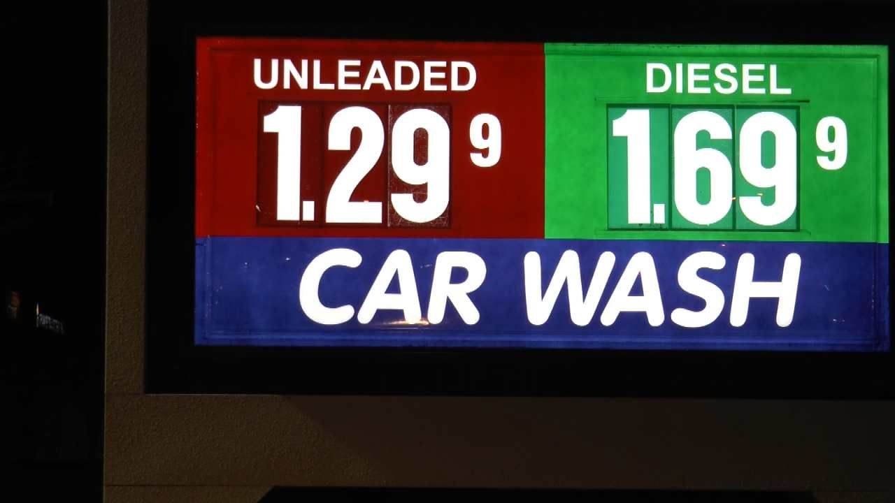 Gas Prices Fall Below $1.30 In Tulsa