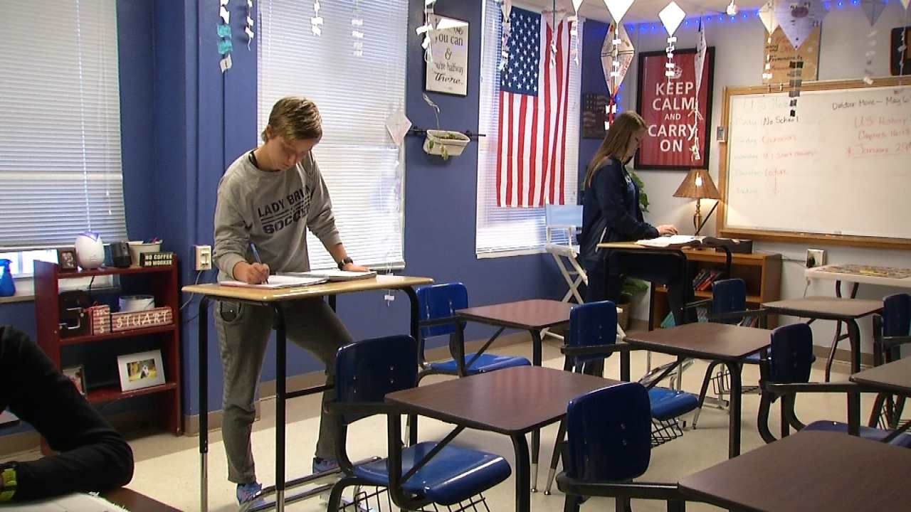 Standing Desks Make Positive Impact In Bartlesville Classroom