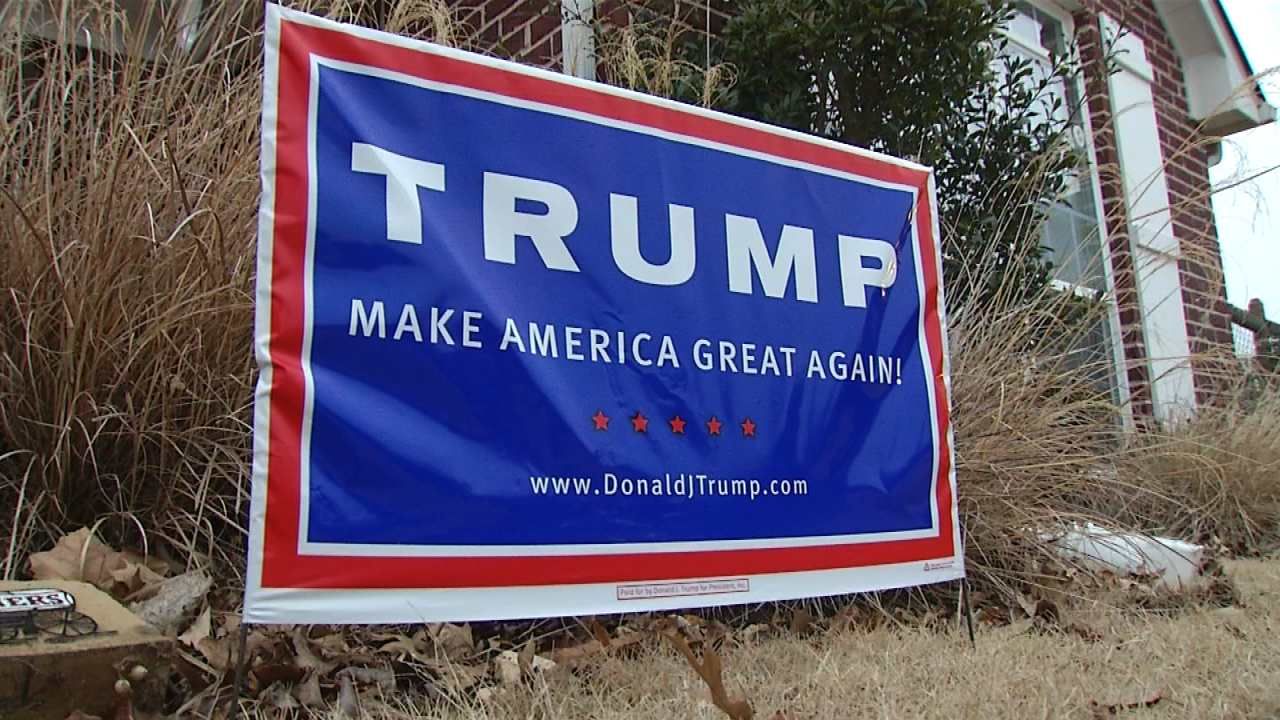 Verdigris Homeowner To Trump Sign Thieves: 'Stay Out Of My Yard'