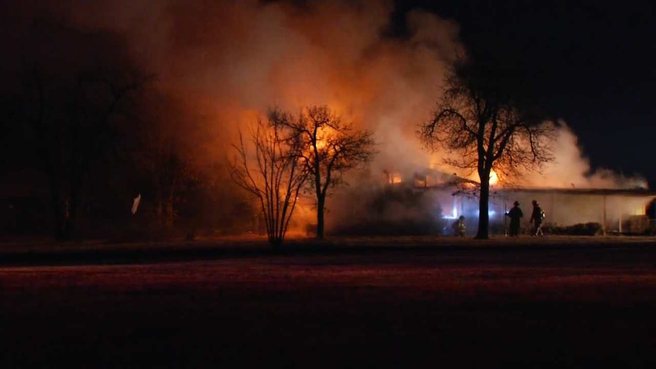 Fire Damages Rural Sapulpa Home