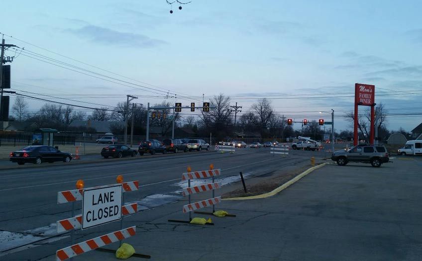 Mingo Water Line Break Snarling Traffic