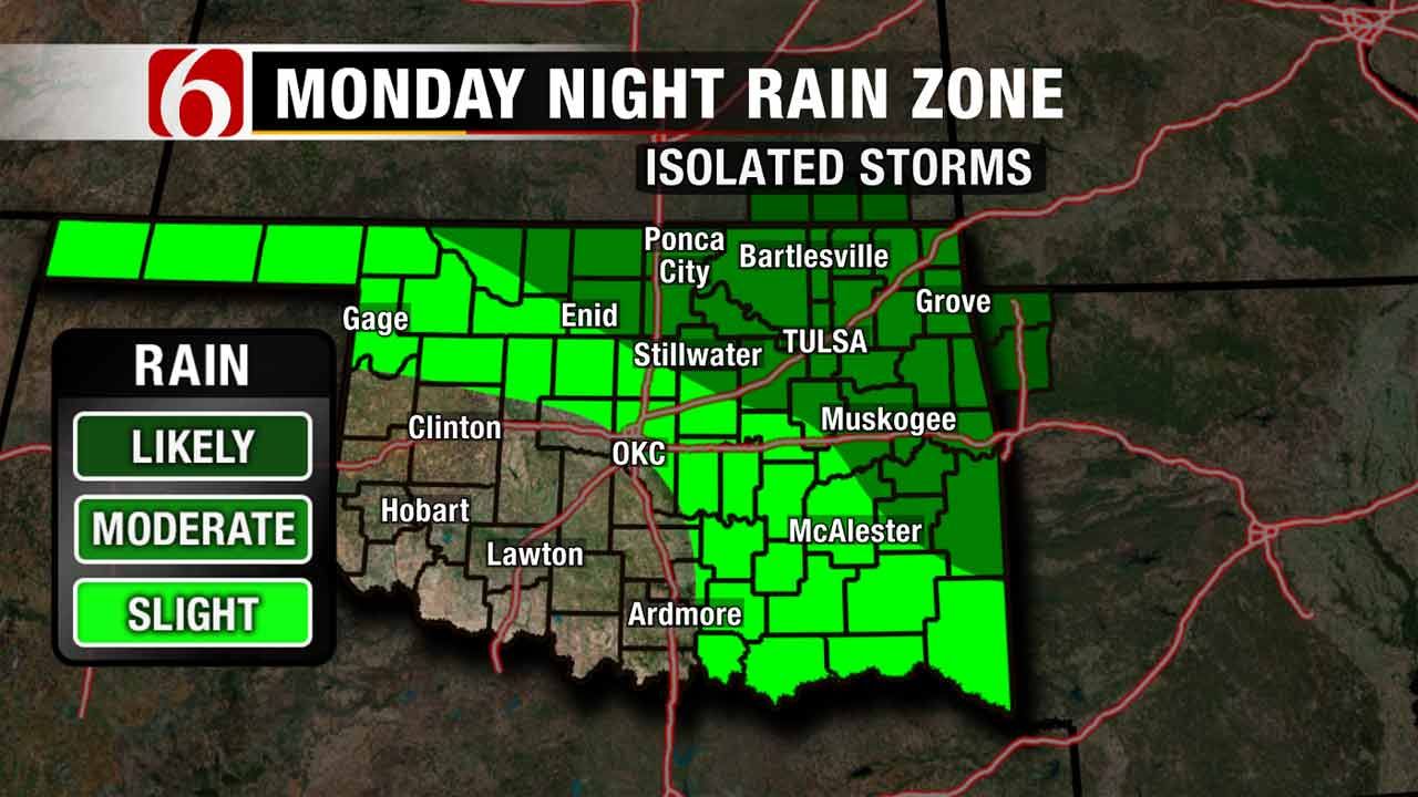 Rain, Chillier Air Expected In Green Country This Week