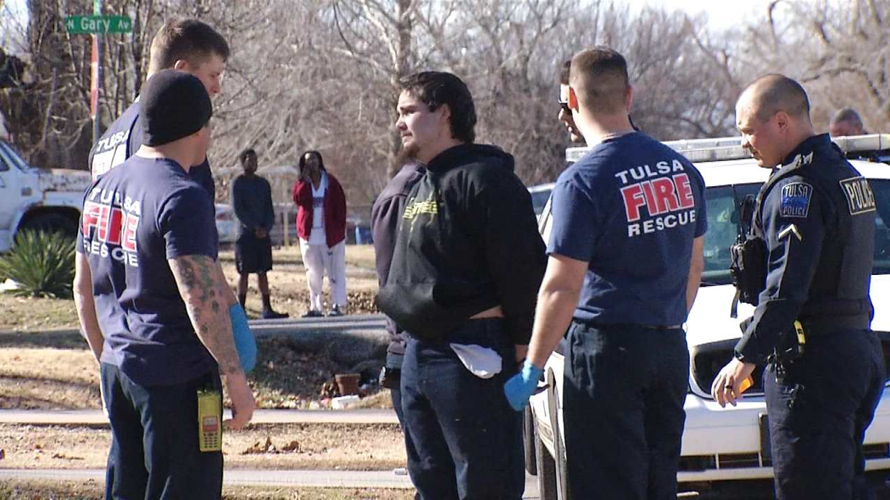 Tulsa Firefighters Catch Man Breaking Into Truck Outside Station