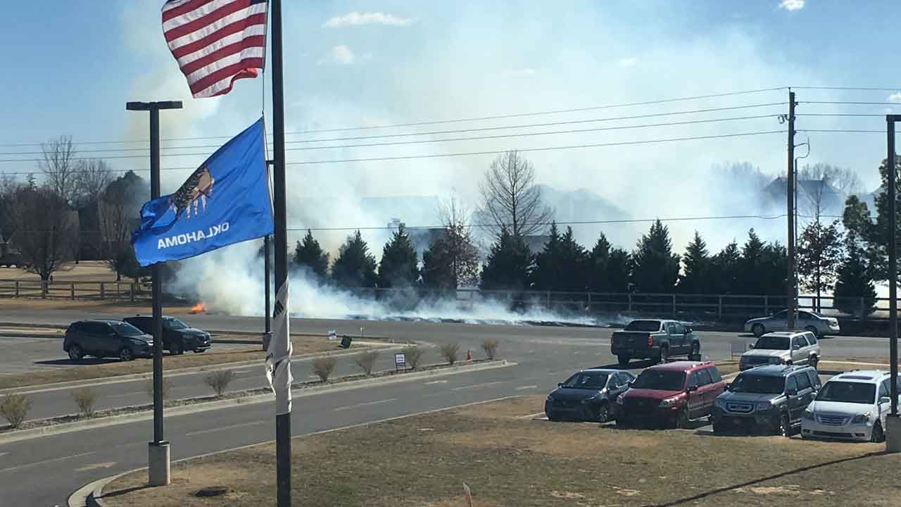 Fire Near Bixby Elementary School Out, No Structures Damaged