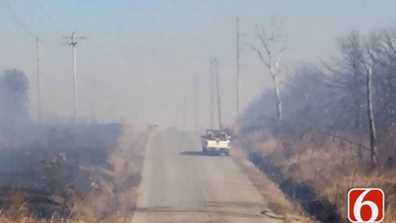 Fast-Moving Wildfire Near Mannford Contained