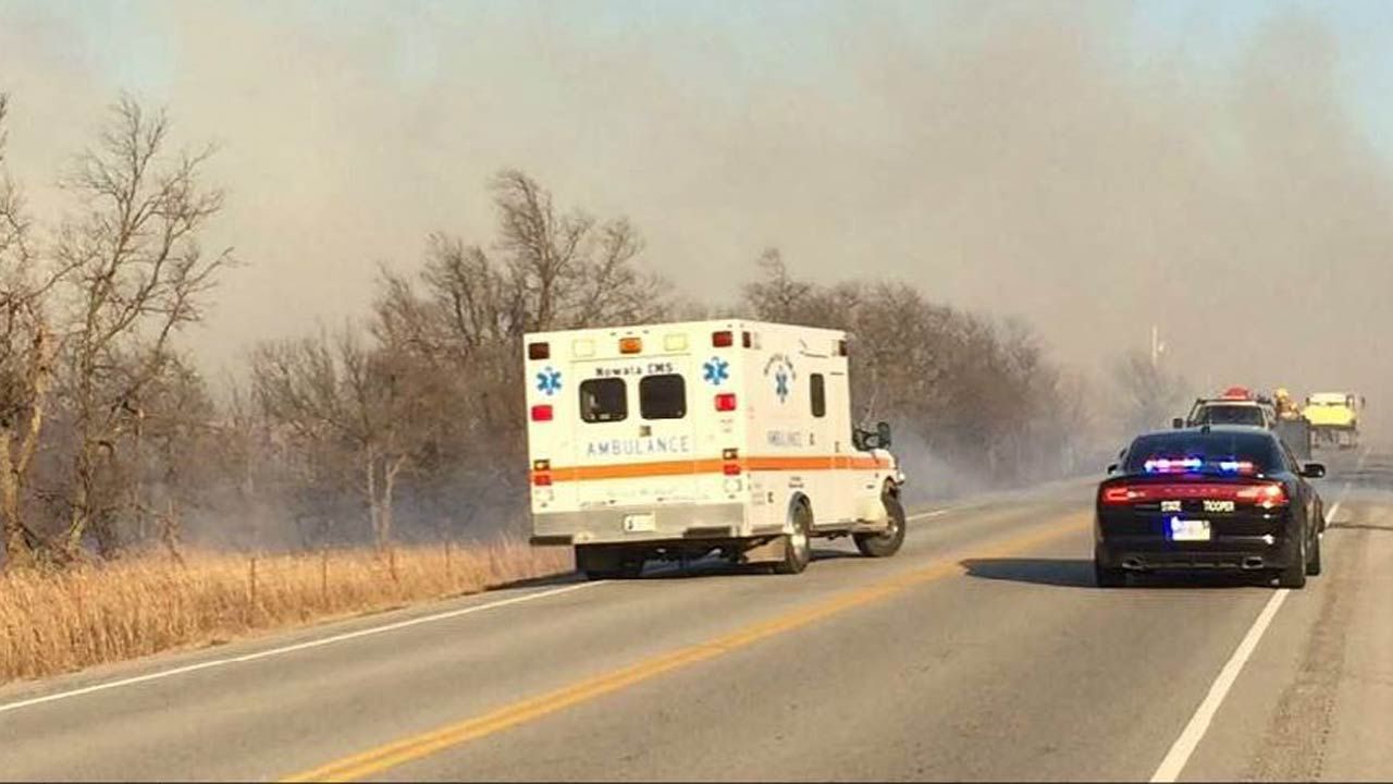 Centralia Firefighter OK After He Was Struck Fighting Nowata County Fire