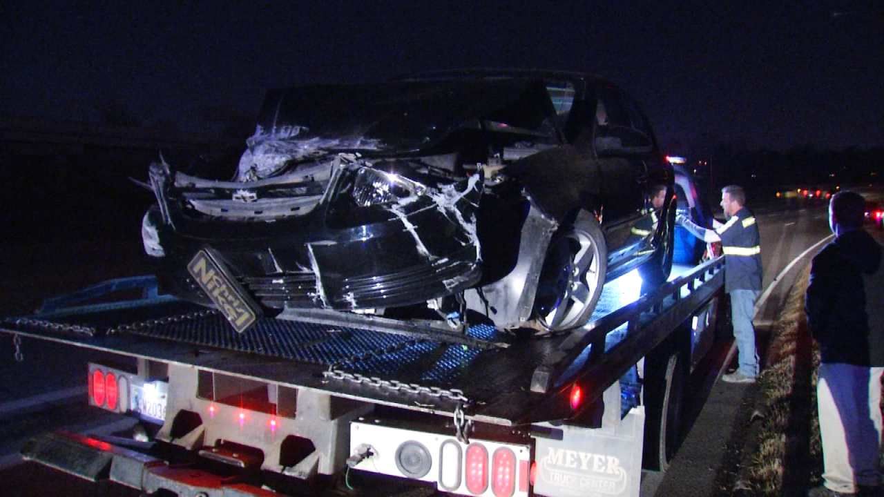Driver Not Injured In Broken Arrow Expressway Crash
