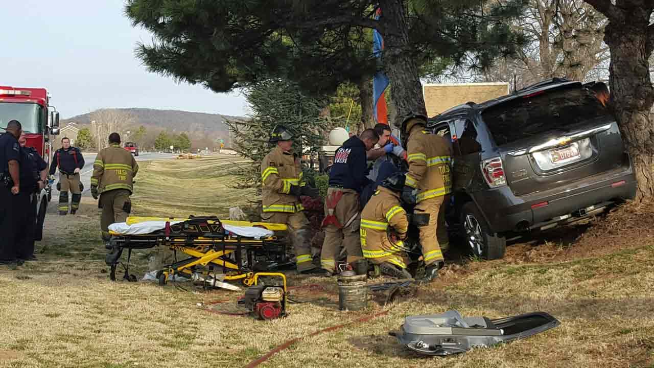 Woman Injured In Crash Near RiverSpirit Casino In Tulsa