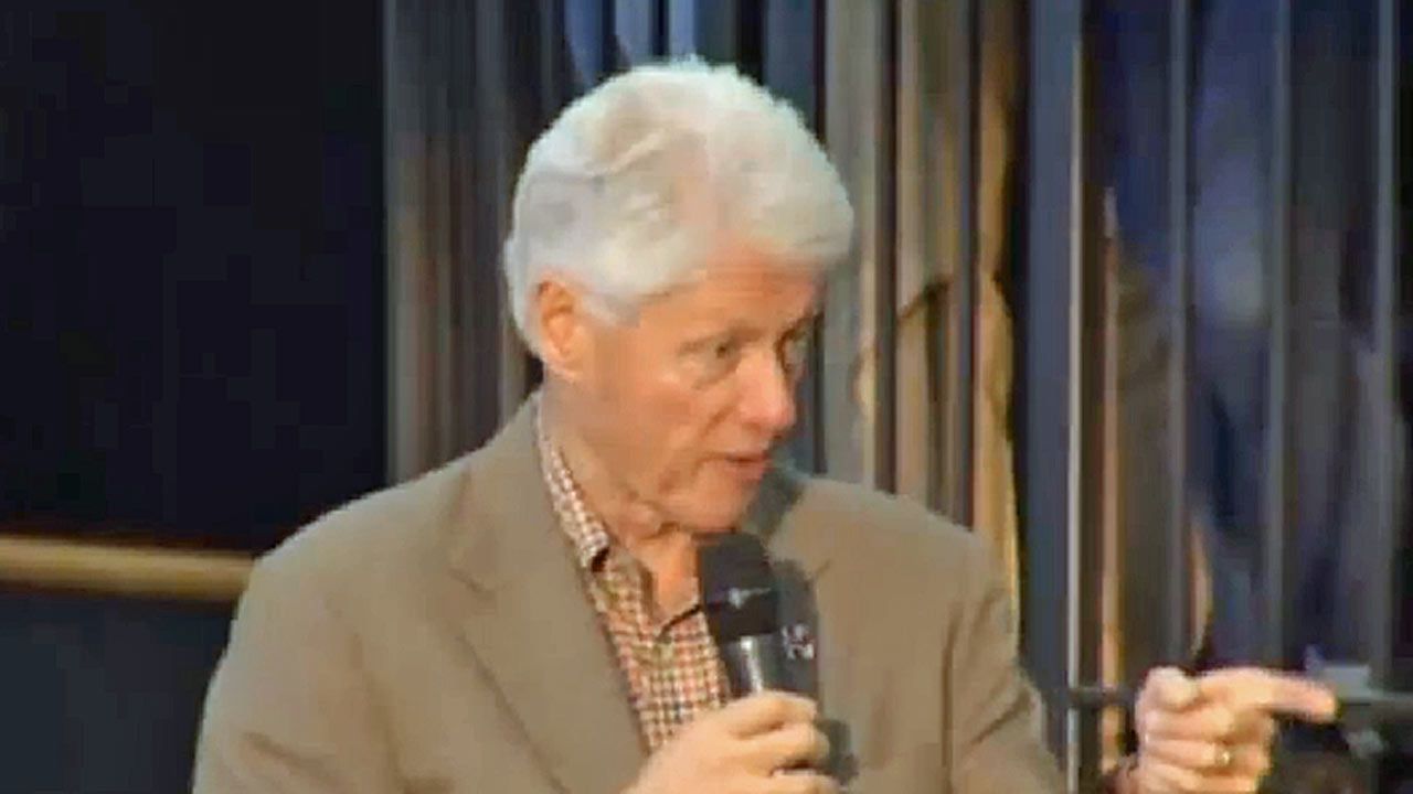 President Bill Clinton Campaigns For Hillary At Tulsa 'Get Out The Vote' Rally