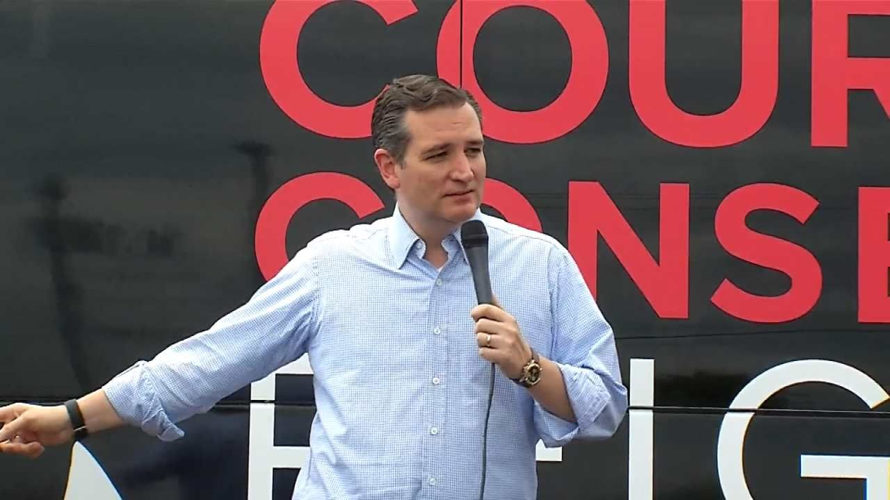 Ted Cruz Rally Held Today At Tulsa Fairgrounds