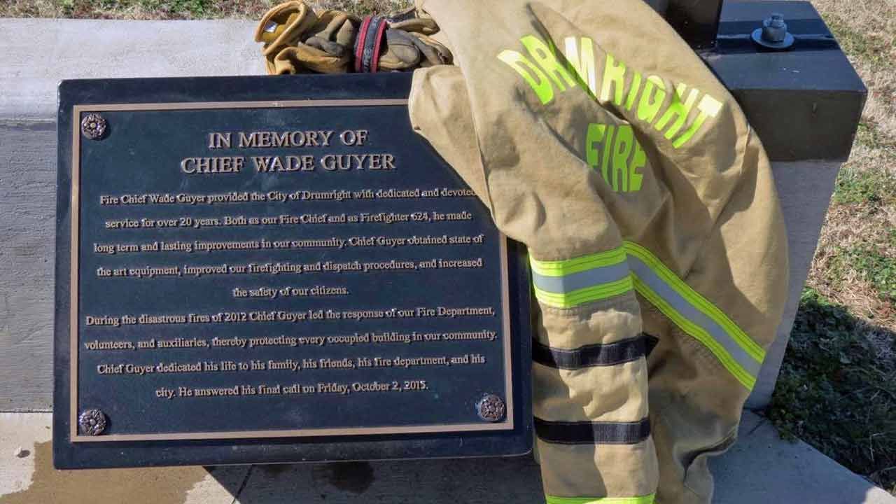 Drumright Honors Late Fire Chief Wade Guyer