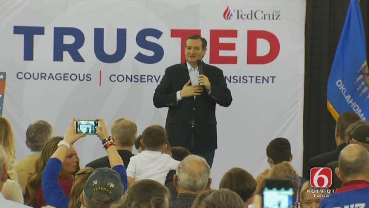 Ted Cruz Rally Held At Tulsa Fairgrounds