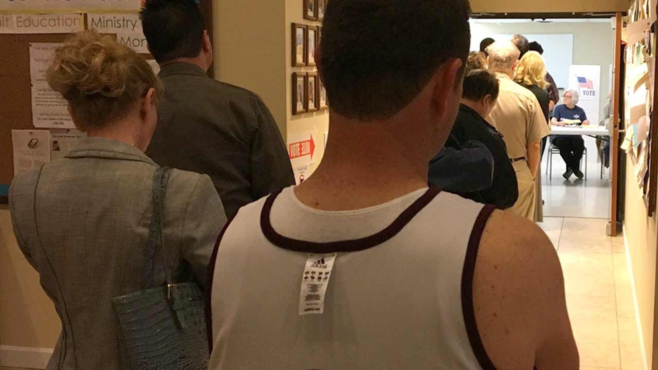 Polls Open For Super Tuesday Voting In Oklahoma